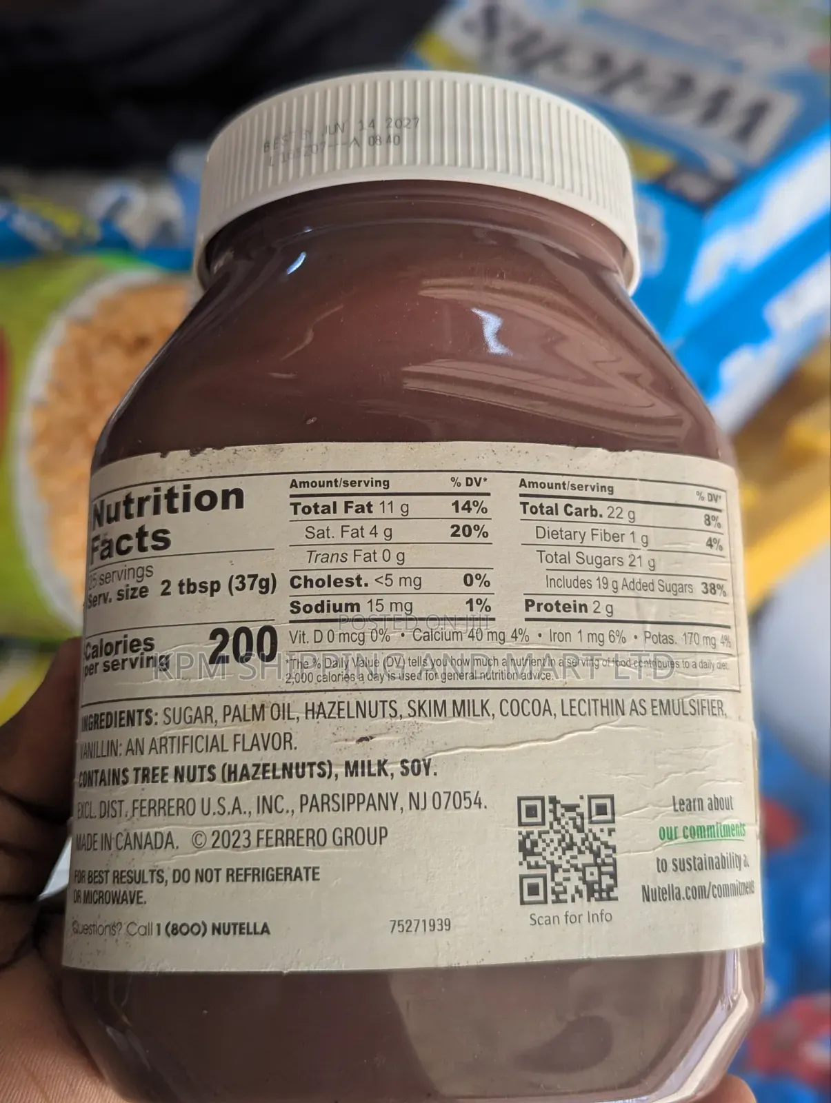 Nutella Nut Spread Cocoa