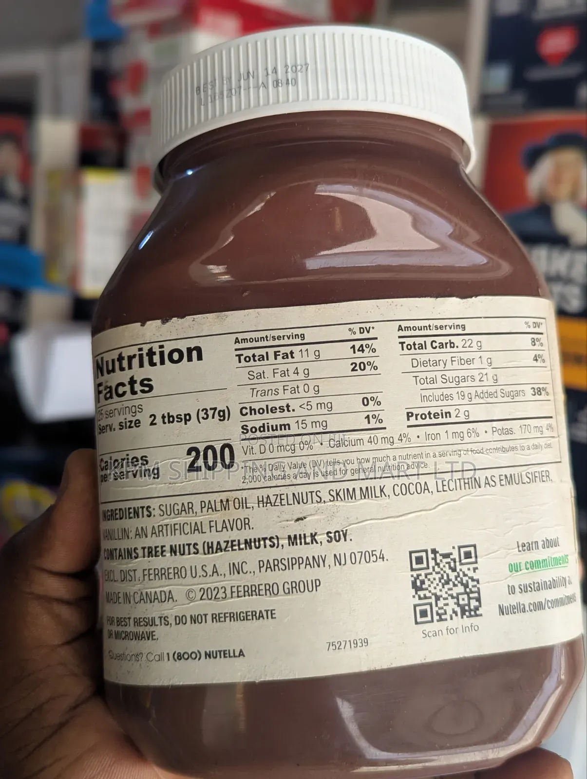 Nutella Nut Spread Cocoa