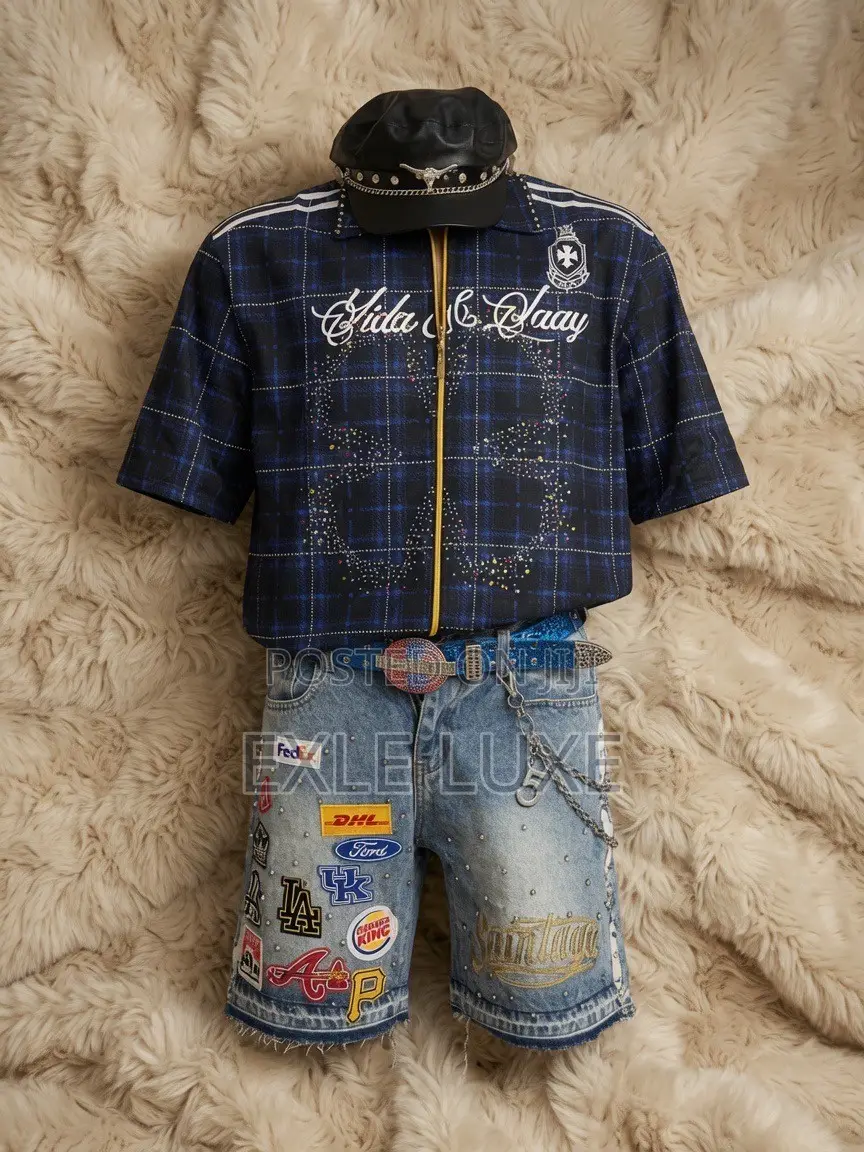 Vida Laay” Plaid Full-Zip Shirt