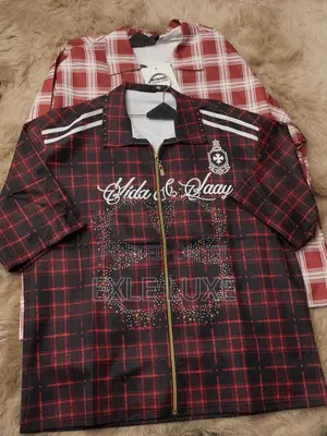Vida Laay” Plaid Full-Zip Shirt