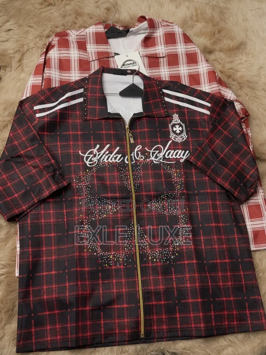 Vida Laay” Plaid Full-Zip Shirt