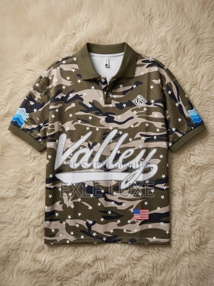 Green Camouflage “VALE FOREVER” Polo Shirt 💚🖤🔥