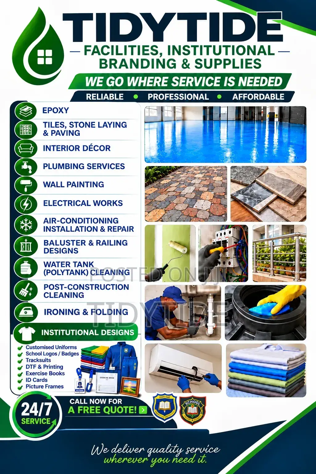 Facilities Maintenance & Institutional Branding