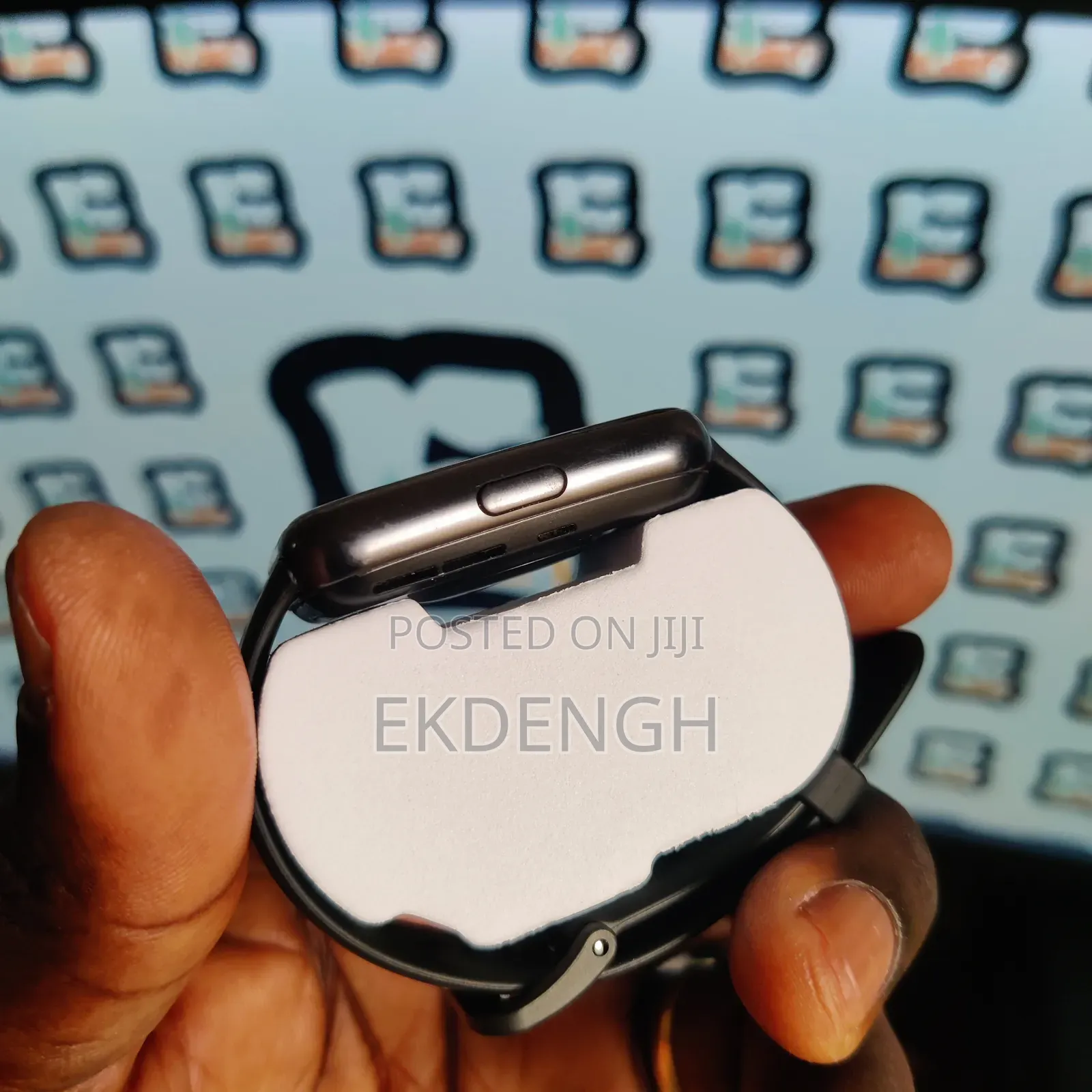 Huawei Watch Fit 2 Black Colour With Orange Colouration on Screen