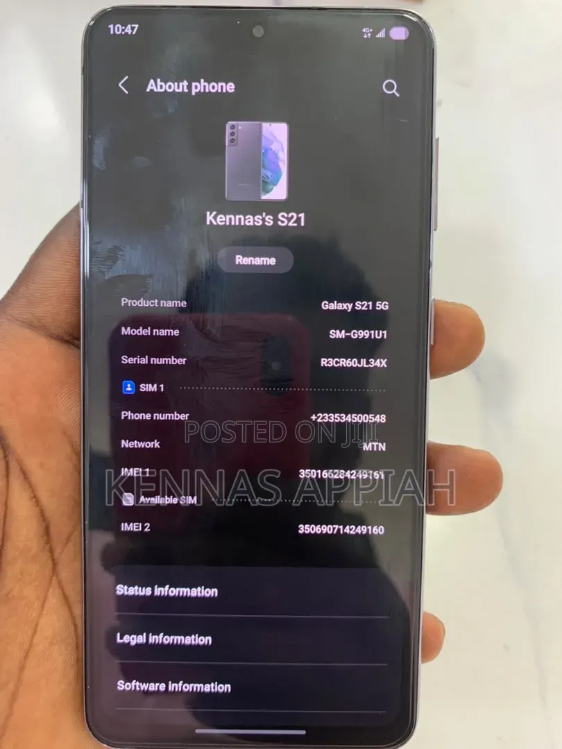 Samsung Galaxy S21 5G 128 GB Black