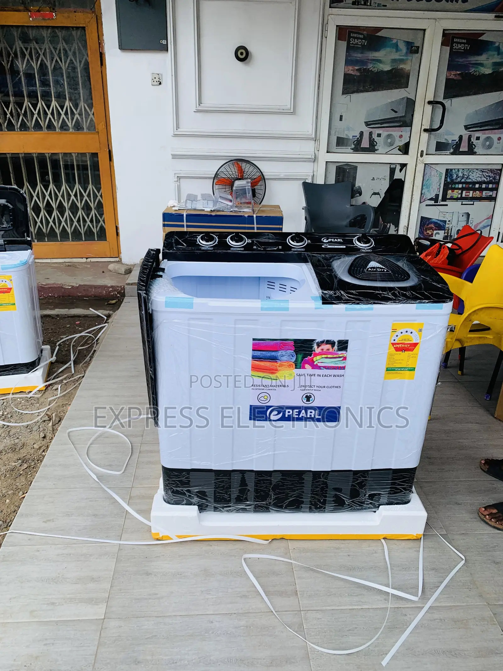 Shop the New Pearl 12KG Twin Tub Semi-Automatic Washing Mac PWM-12TT)
