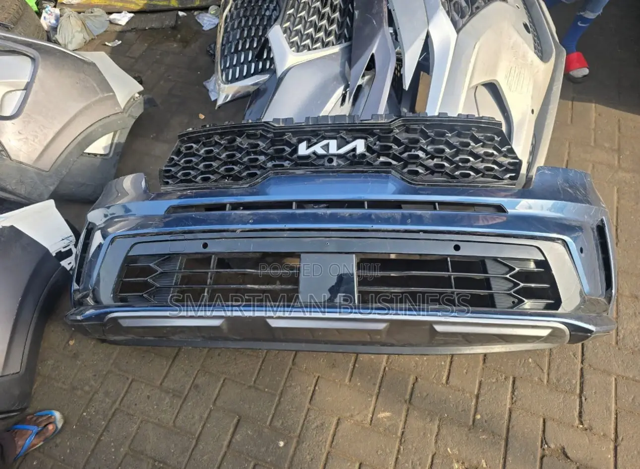 KIA Sorento 2021-2023 Front Bumper With Grille - New Logo Model