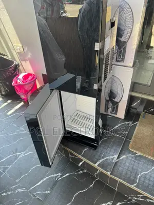 Midea 3 Taps Premium Black Water Dispenser With 20Ltr Fridge Cabinet