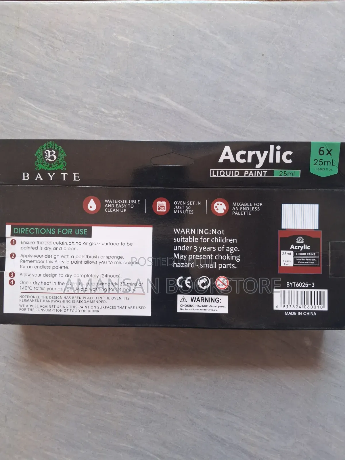 Bayte: Acrylic Liquid Paint (6 Colors)