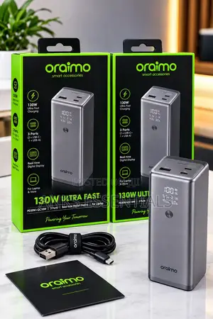 Oraimo PowerJet 130 27600mAh 130W Fast Charging Power Bank