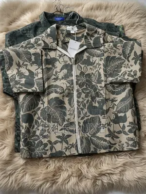 Multicolor Graffiti Zip-Up Jacket