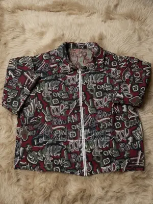 Multicolor Graffiti Zip-Up Jacket