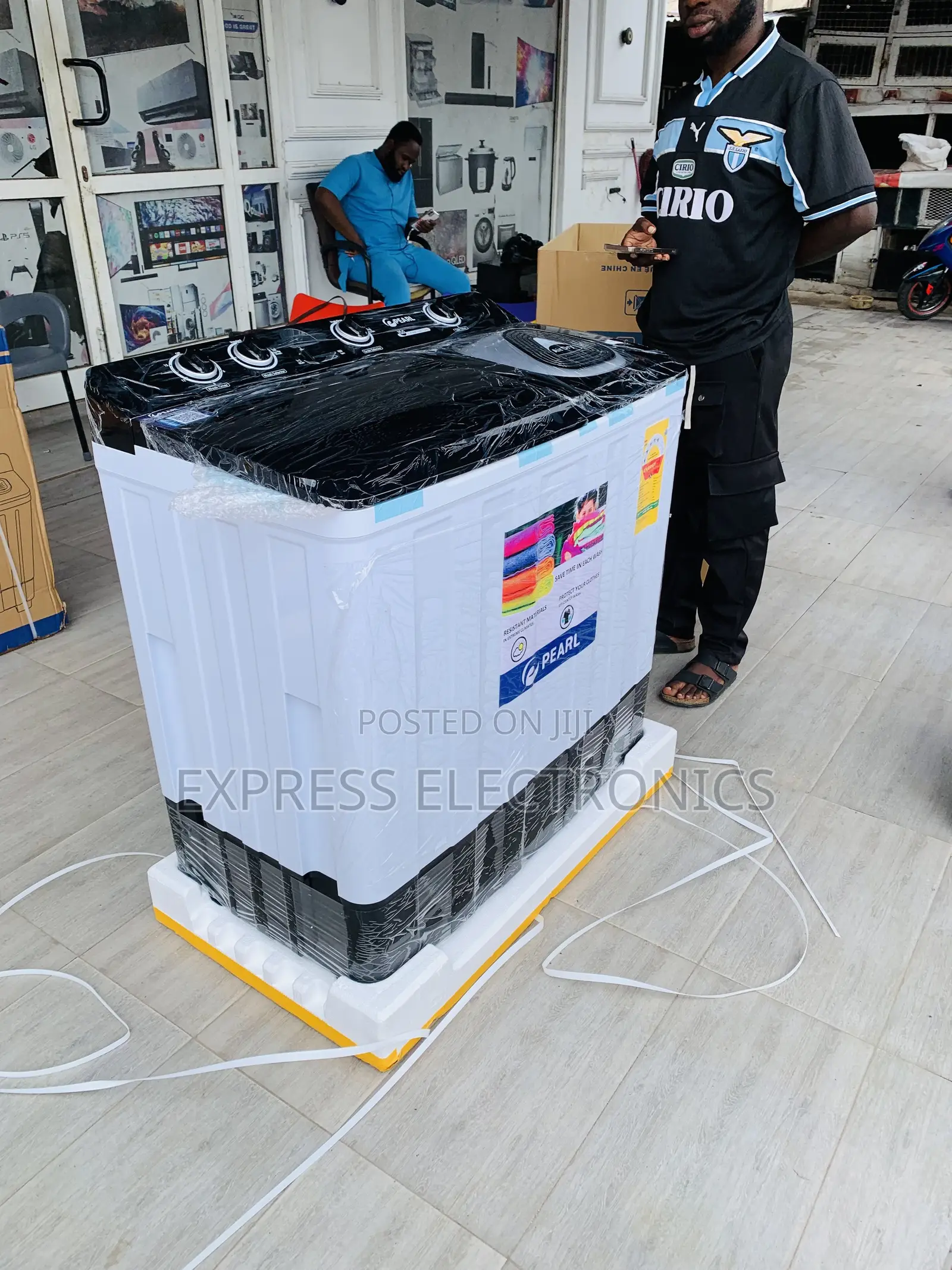 Get a New Pearl 12kg Semi-Automatic Washing Machine