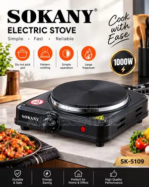 Sokany SK-5109 1000W Single Burner Electric Stove