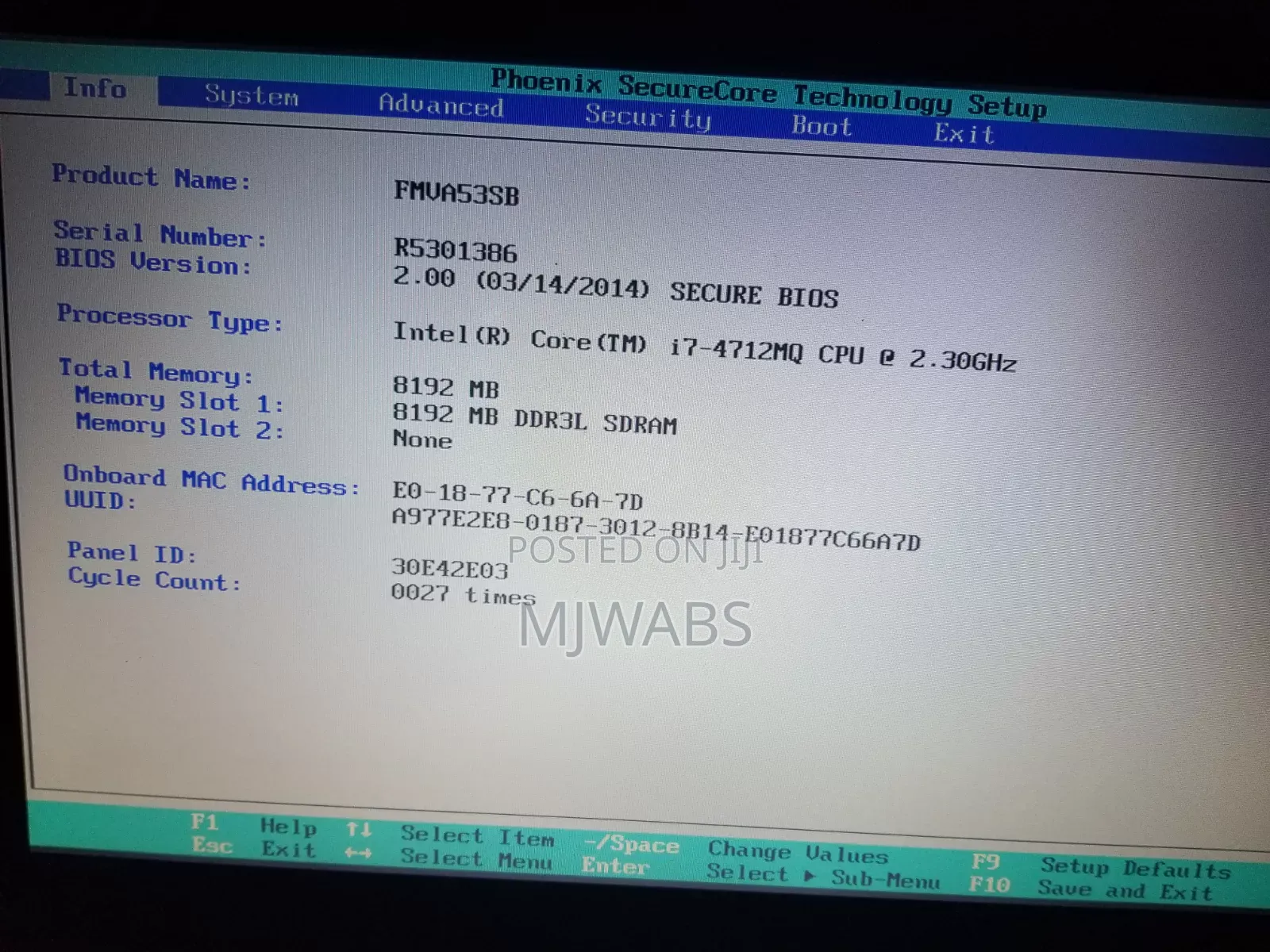 Laptop Fujitsu Lifebook A531 8GB Intel Core i7 HDD 1.5T