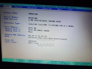 Laptop Fujitsu Lifebook A531 8GB Intel Core i7 HDD 1.5T