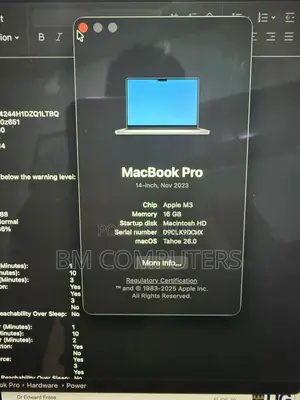 Laptop Apple MacBook Pro 16GB Apple M3 SSD 1T