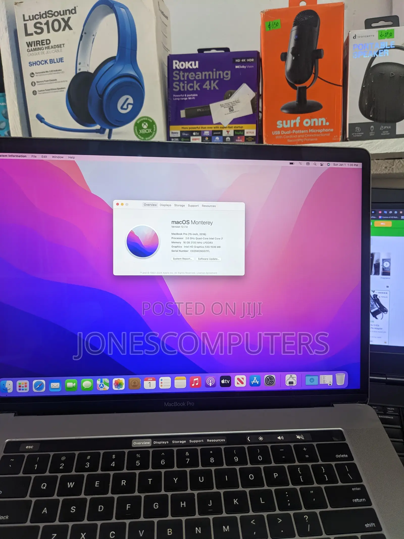 Laptop Apple MacBook Pro 2016 16GB Intel Core i7 SSD 256GB