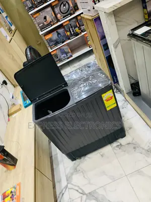 Nasco 11KG Twin Tub Washing Machine Black Plastic Topload