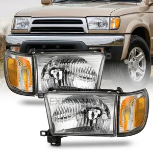 1999-2002 Toyota 4Runner Headlights W/ Corner Lamps Set Left+Right