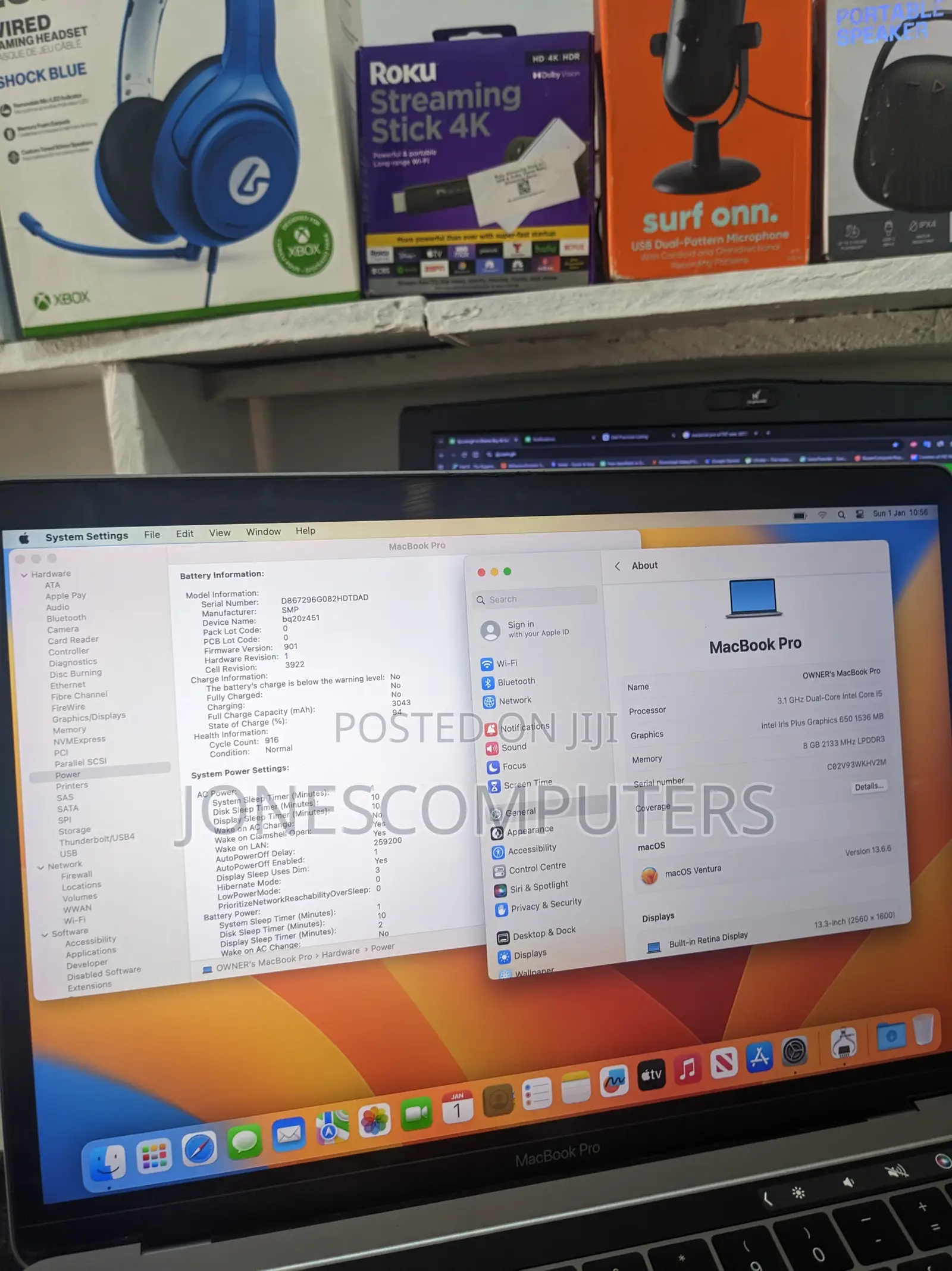 Laptop Apple MacBook Pro 2017 8GB Intel Core i5 SSD 512GB