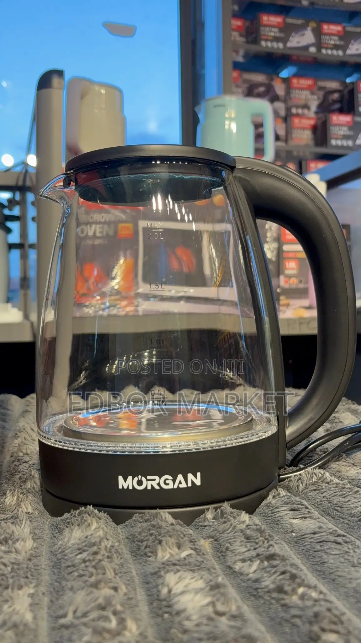 Morgan 2.0L Glass Electric Kettle FK-0319 1500W