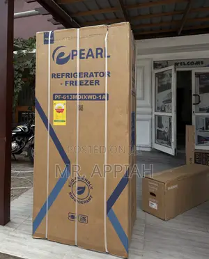 Purchase Affordable Pearl PF-613MDIXWD-1A Side by Side Fridge(Silver)