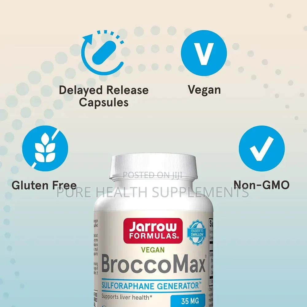 BroccoMax, Sulforaphane, H Pylori Gastritis & Ulcers, 60/120 Veg Caps