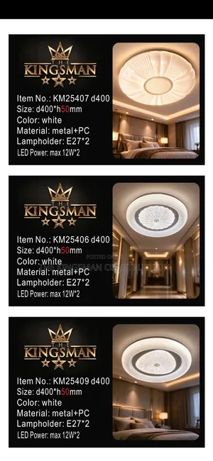 Ceiling Lights D500 or R400 With Bulbs