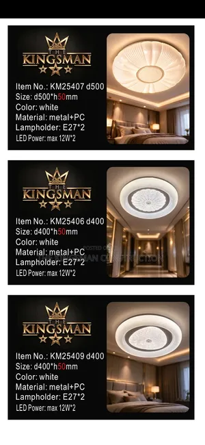 Ceiling Lights D500 or R400 With Bulbs