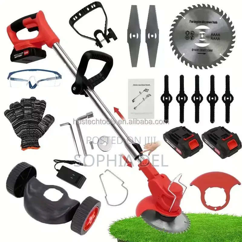 Cordless Batteries Operate Grass Cutter / Lawn Mower