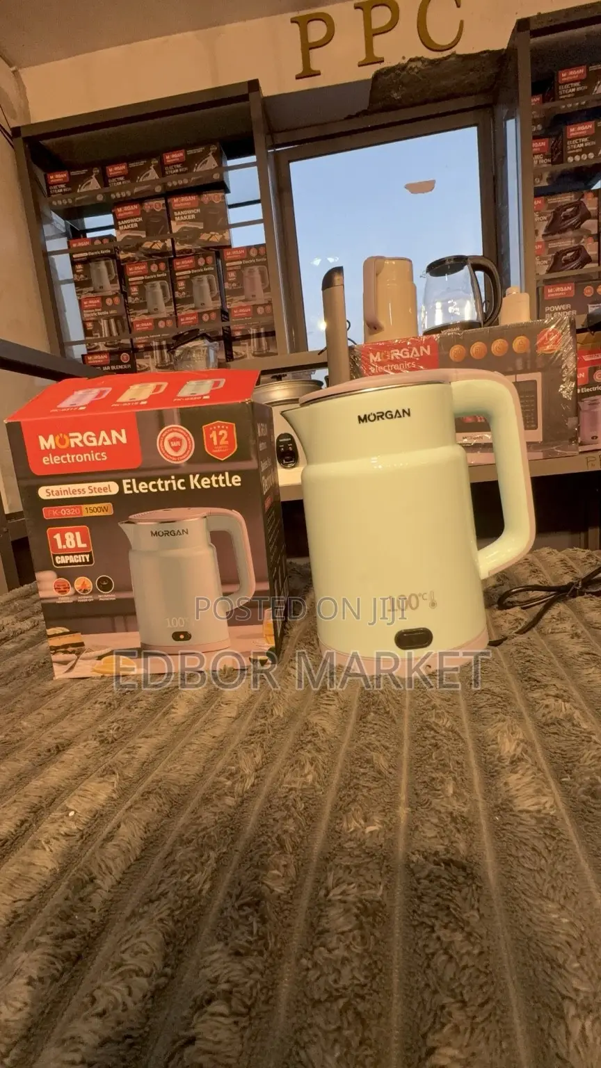 Morgan 1.8L Stainless Steel Electric Kettle FK-0320 1500W