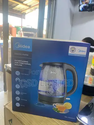 Midea 1.7L Transparent Glass Electric Kettle (Mk-17go2a2)
