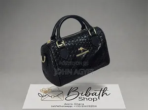 Stylish Black Structured Handbag
