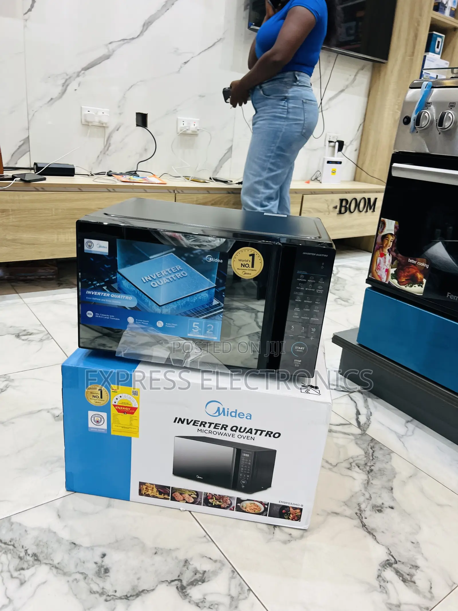 Limited Stock Midea 30L Solo Microwave (EM9P032MO-B)900W Countertop