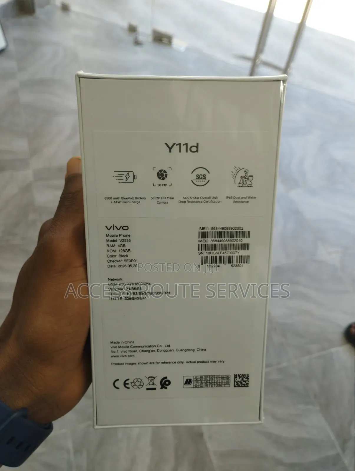 New Vivo Y11d 128 GB Black