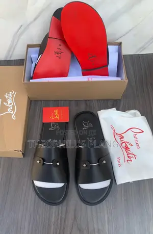 Christian Louboutin Leather Slippers