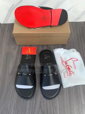 Christian Louboutin Leather Slippers