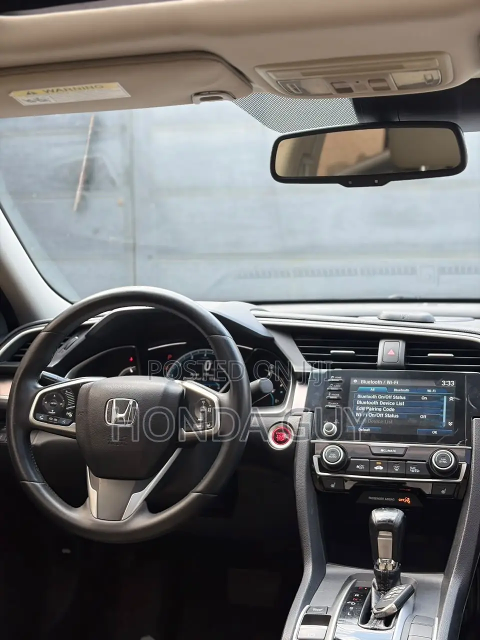 Honda Civic Touring Sedan 2018 Black