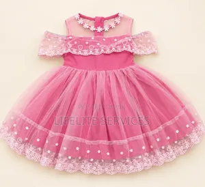 Elegant Pink Dress for Baby Girls 0-18months