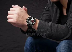 MEGIR Watch Quartz Movement Alloy Case Leather Band Silver Dial 2054