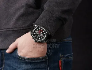 MEGIR Watch Quartz Movement Alloy Case Leather Band Silver Dial 2054