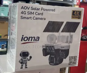 Ioma AOV Solar Powered 4G SIM Card Smart Camera 4Lens 4x4MP IO-S24