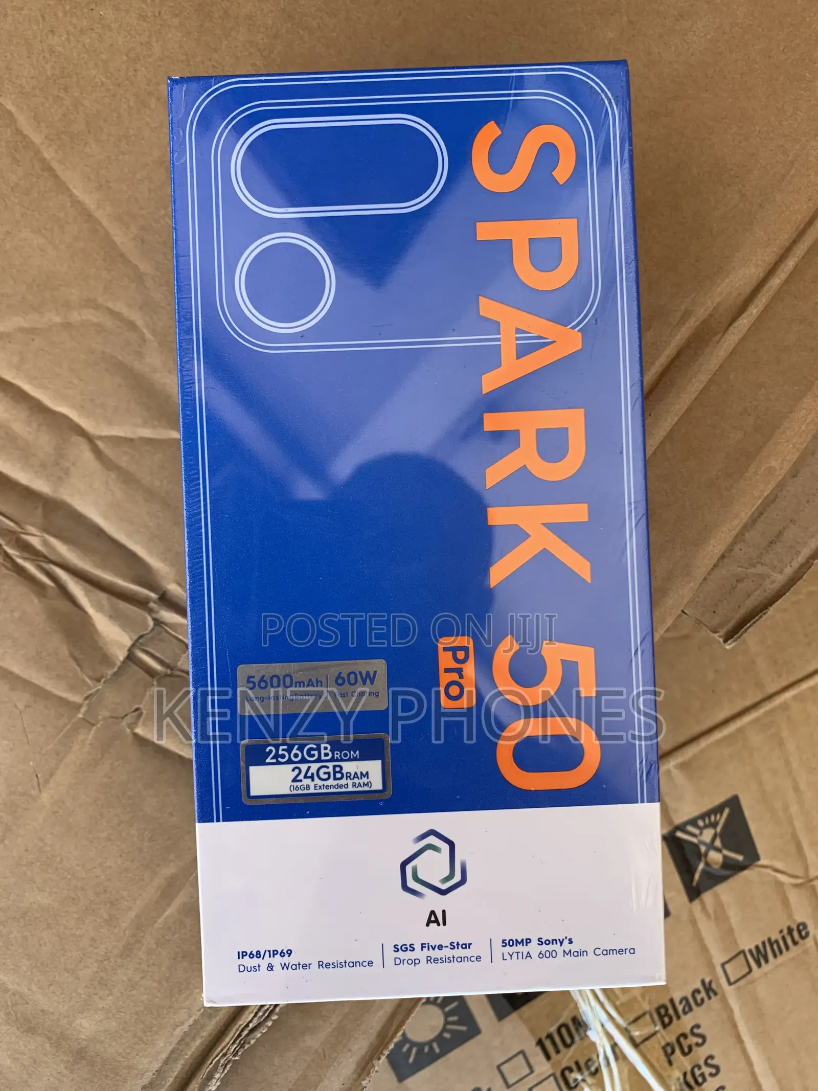 New Tecno Spark 50 Pro 256 GB Black