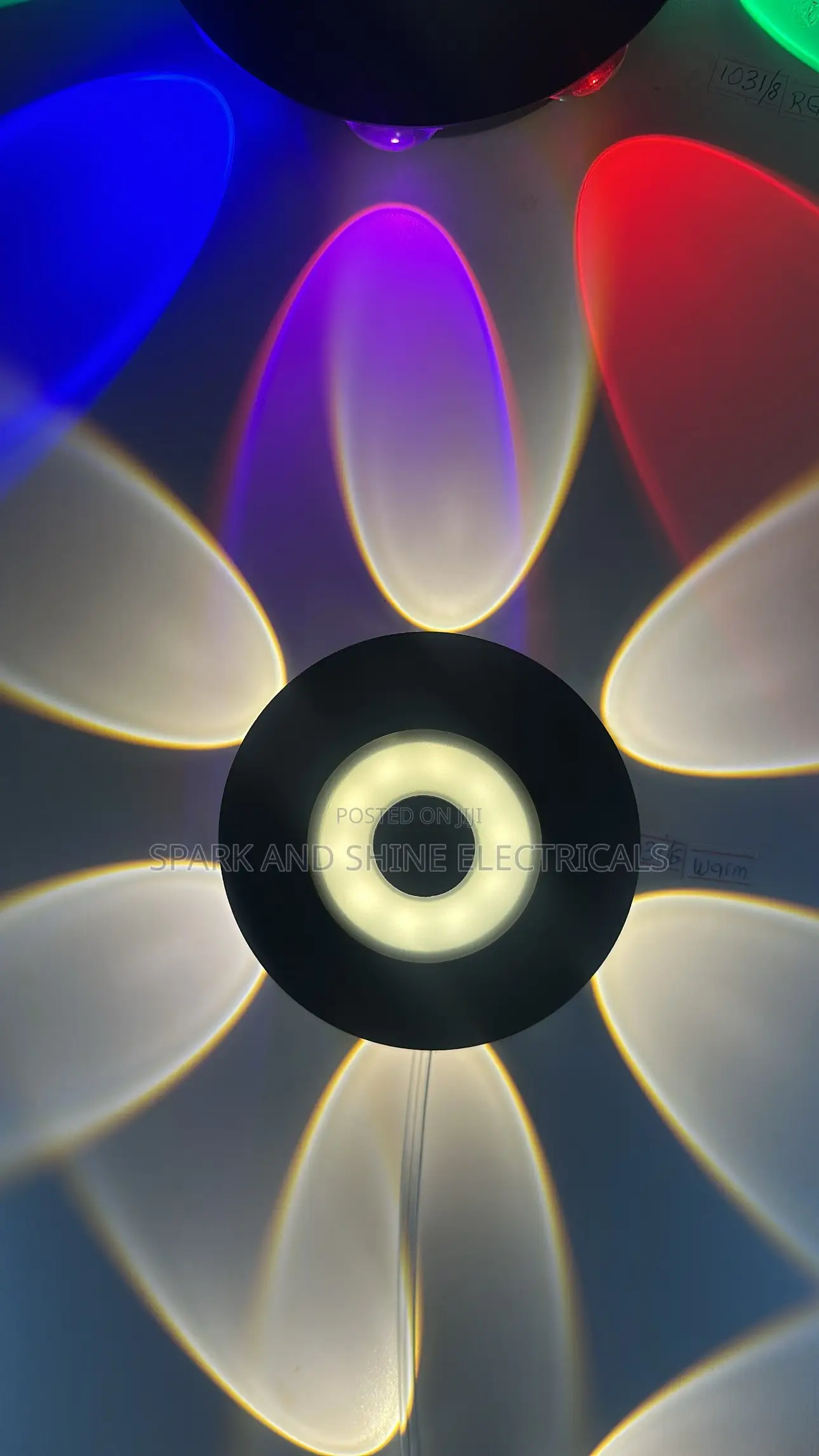 Unique Flower/Petal Light Available in Warm or RGB
