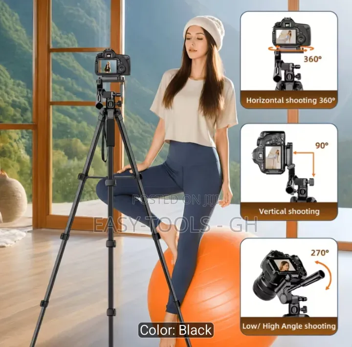 Camera Tripod and Monopod, Professional Aluminum Alloy Tripod Stand