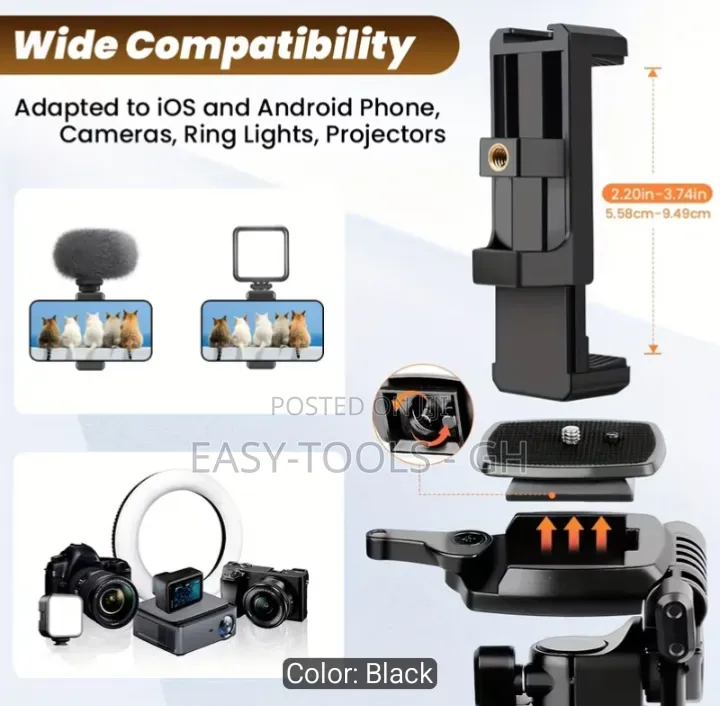 Camera Tripod and Monopod, Professional Aluminum Alloy Tripod Stand