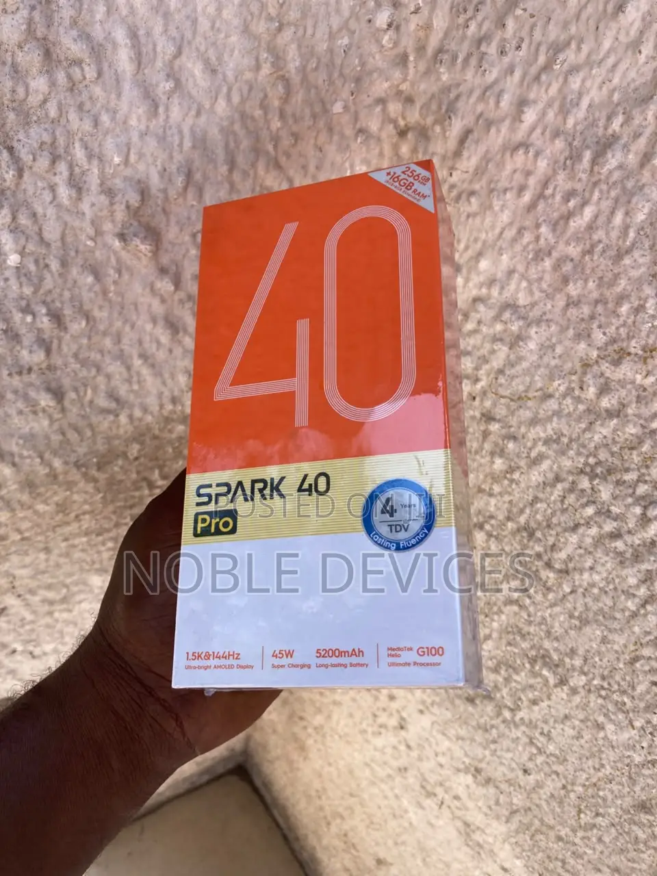 New Tecno Spark 40 Pro 256 GB White