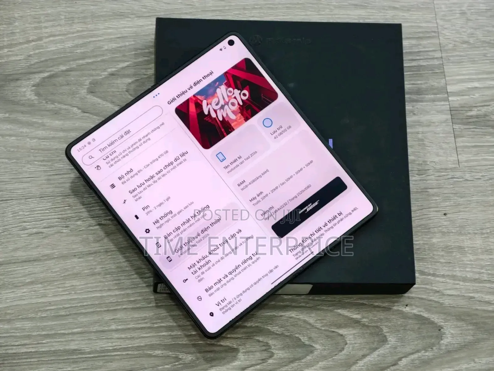 New Motorola Razr Fold 5G 512 GB Black