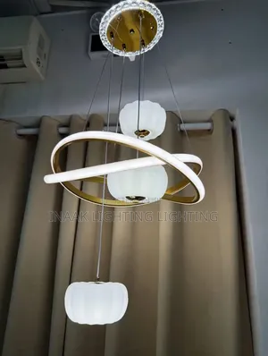 Luxury 3 Pumpkin Ring Pendant Chandelier